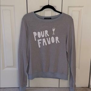 WILDFOX GREY PULLOVER